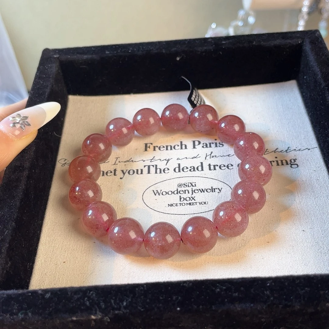 紫晶手链未镶嵌草莓晶