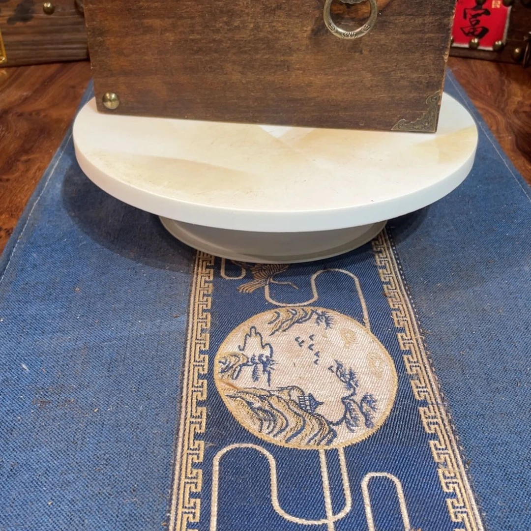 兴***竹榆木老榆木茶杯垫