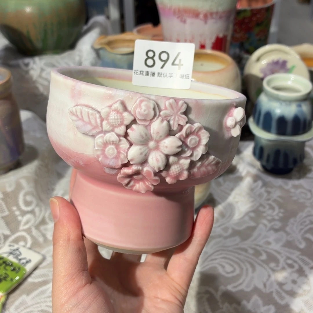 瑕疵景德镇陶瓷花盆艺术