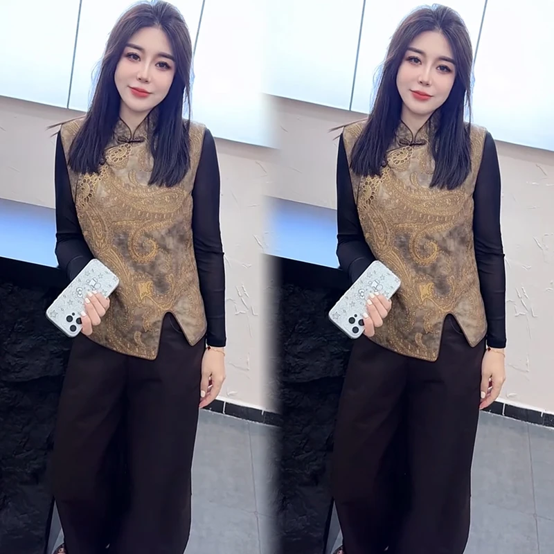 2025秋季新款时尚显瘦气质网红高档套装女高级百搭宽松大码两件套