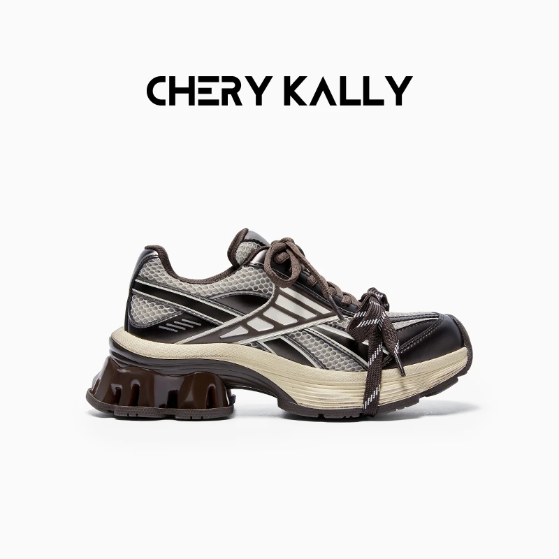 CHERY KALLY厚底透气老爹鞋时尚休闲鞋女鞋增高运动鞋963LD5613