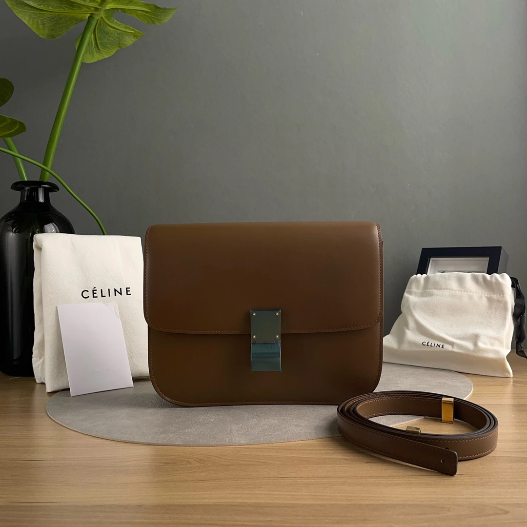 95新 Celine/思琳 box豆腐包/单肩包/8667