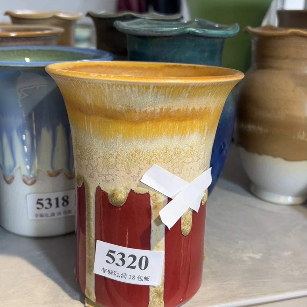 口10高13瑕疵景德镇手工花盆