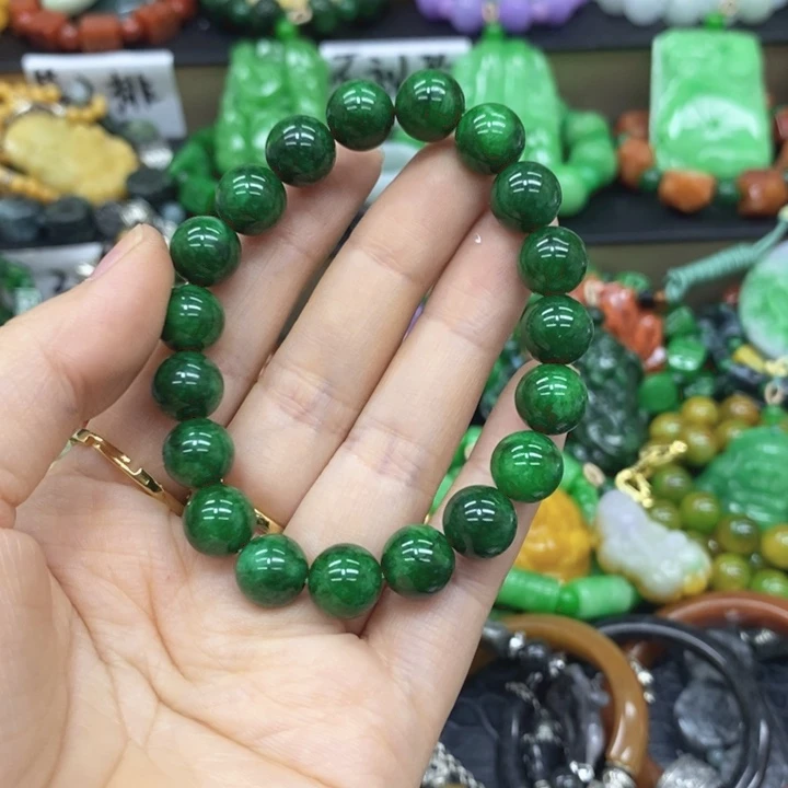翡翠未镶嵌耳饰手链47