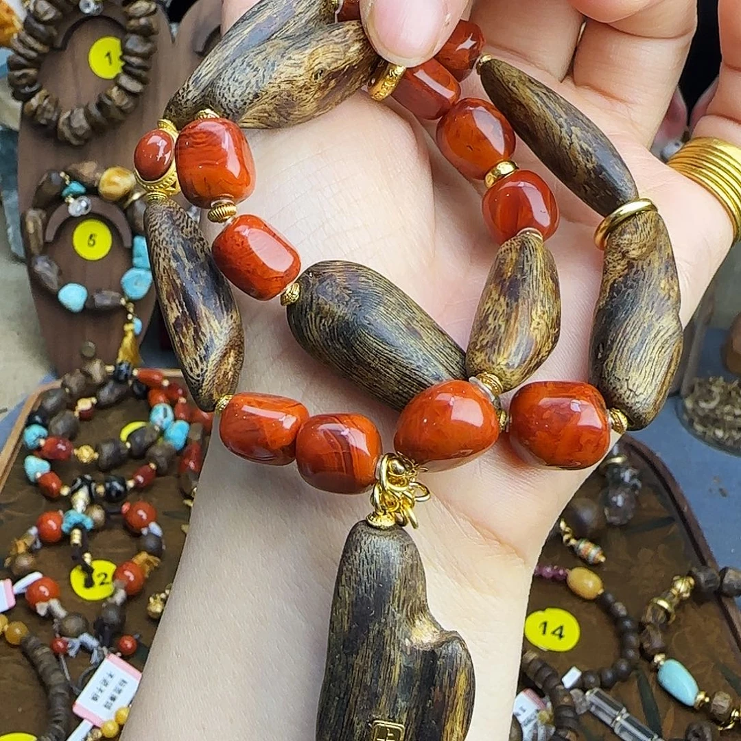 ****霞金刚菩提手串金刚小鱼