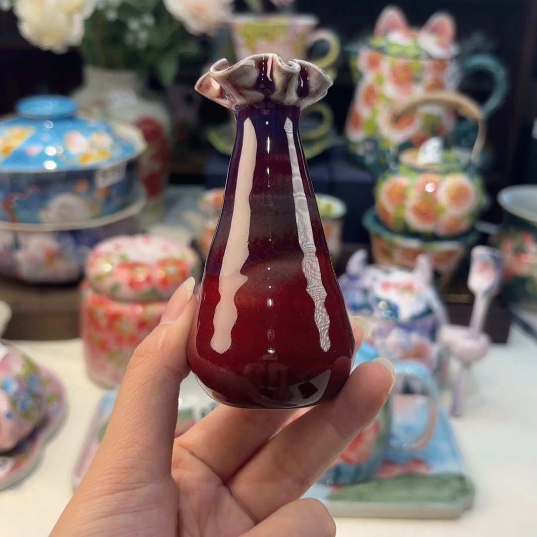 瓷片景德镇手绘高温釉下彩陶瓷茶具