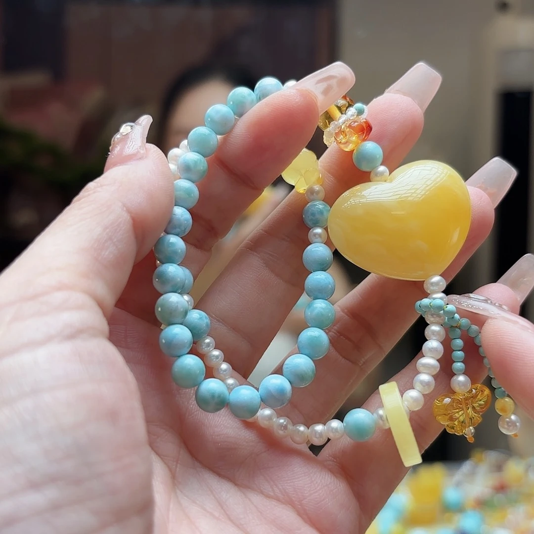 未镶嵌琥珀手链琥珀