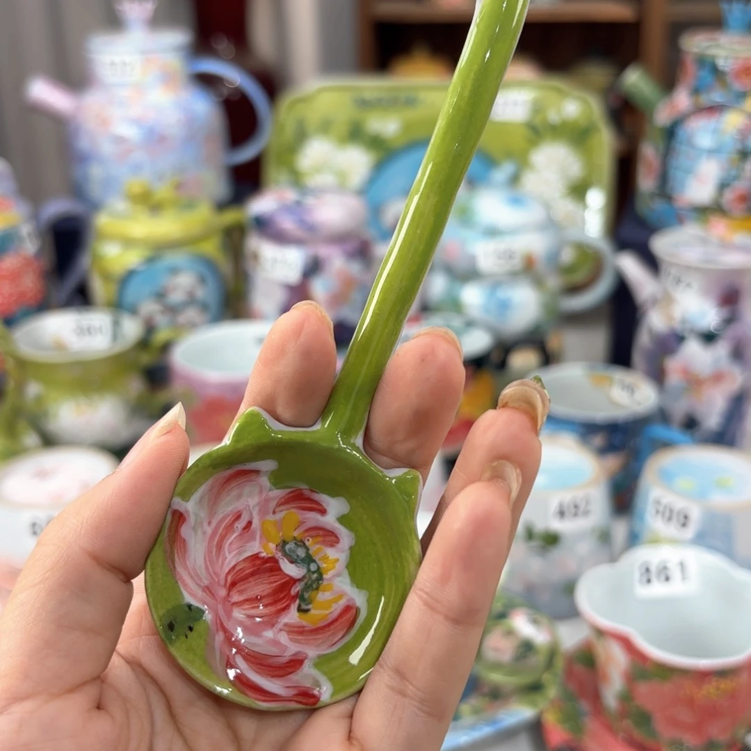 景德镇手绘高温釉下彩陶瓷茶具