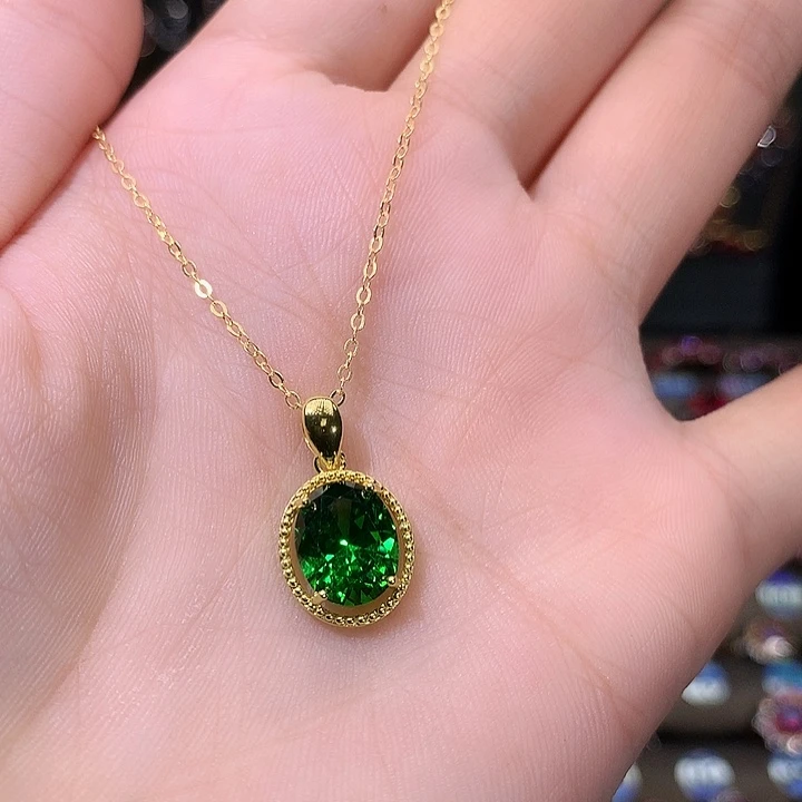 透辉石戒指银S925镶嵌810