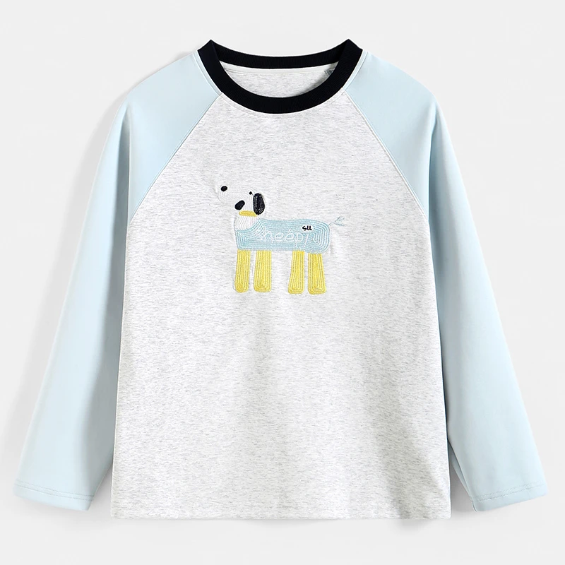 女童卡通绣花卫衣2025年新款中大童8-12岁女孩休闲百搭上衣25784