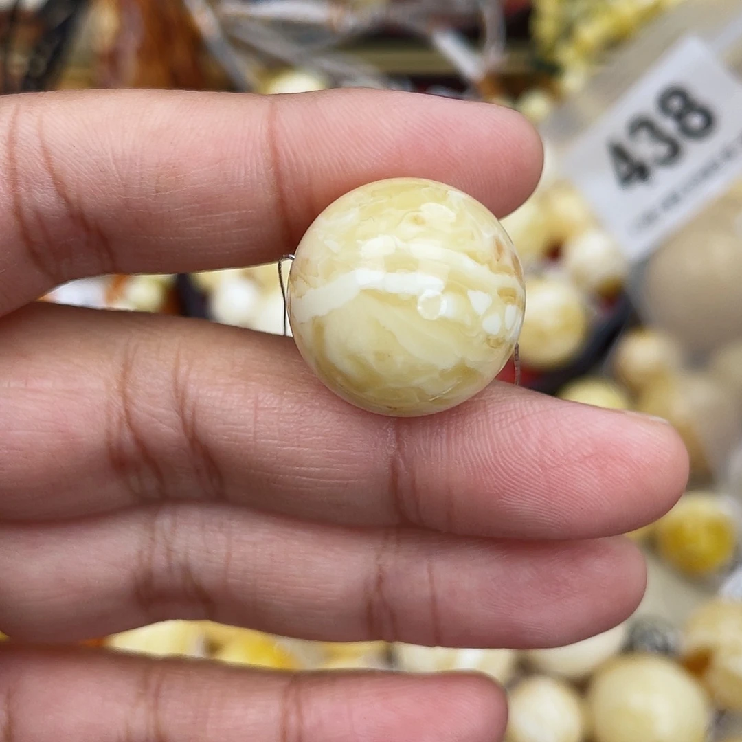蜜蜡未镶嵌珠宝奇石粉21.3一线天
