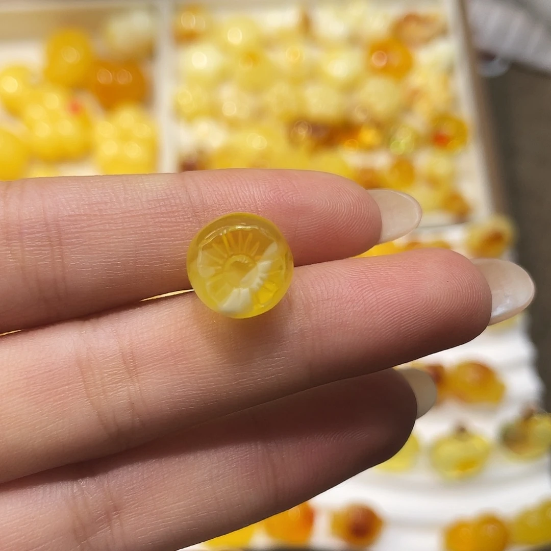 琥珀未镶嵌裸石柿子福利
