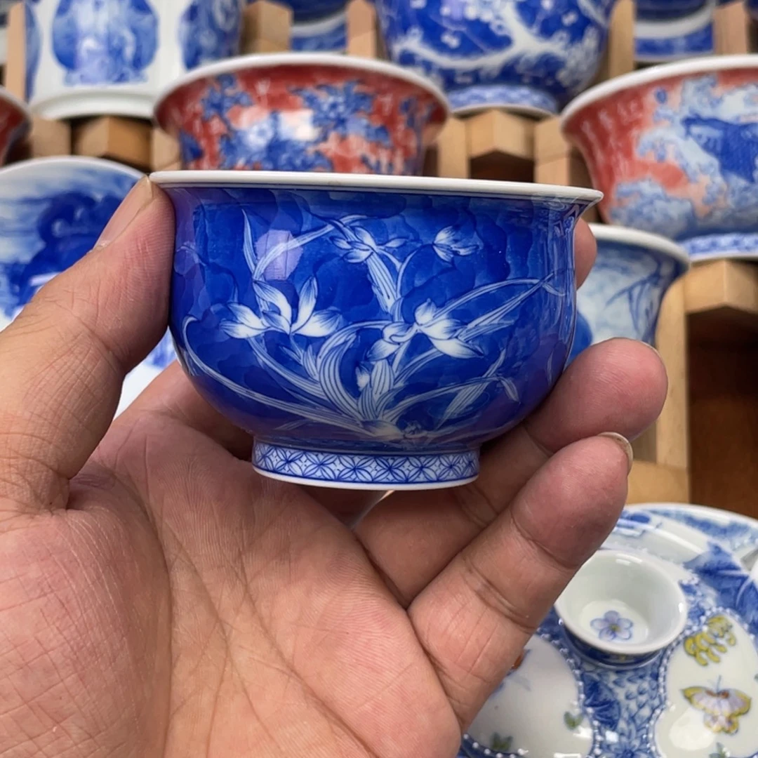 陶月楼 柴窑 兰花炉式杯