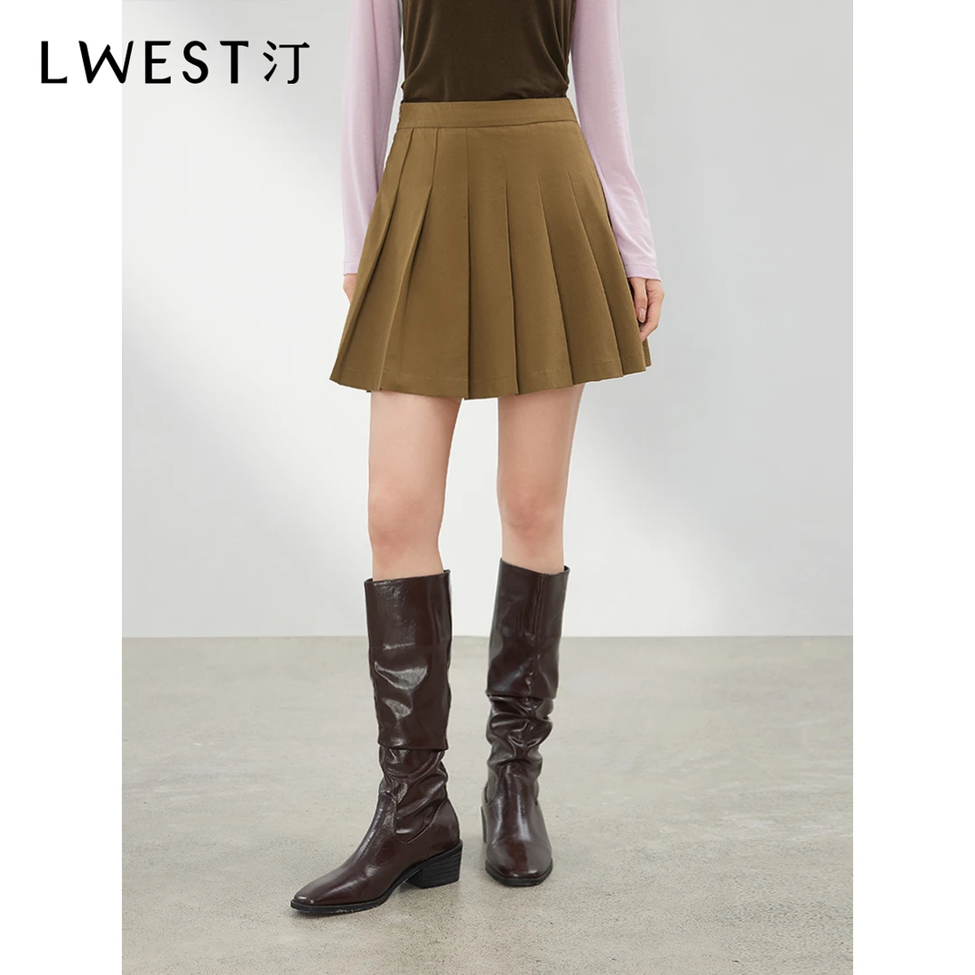 【备用链接】朗文斯汀高腰复古百半身裙DTMQ4308C12648