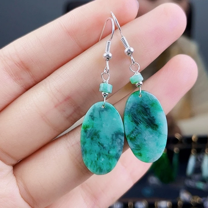 翡翠耳饰未镶嵌饰品