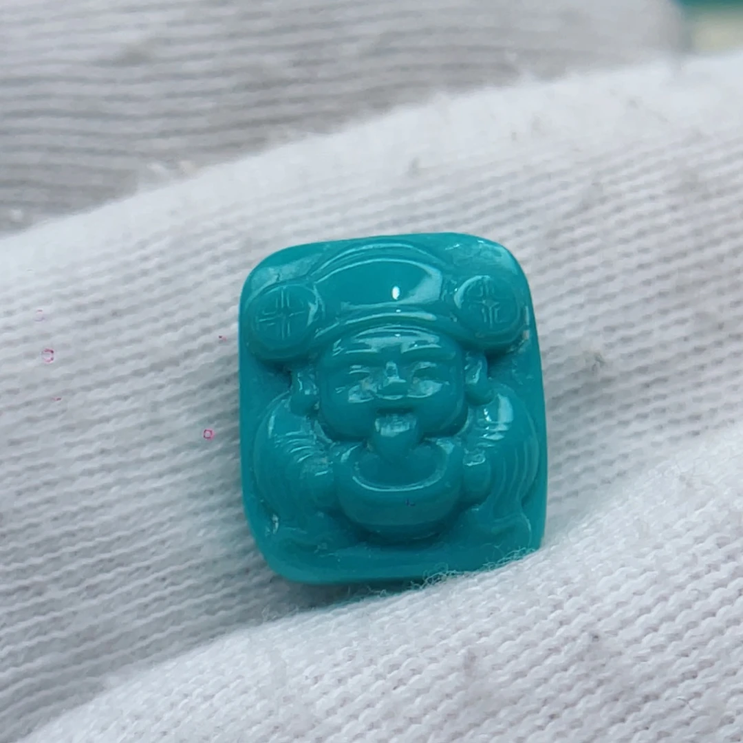 绿松石未镶嵌颈饰卡10.2-12-7.5