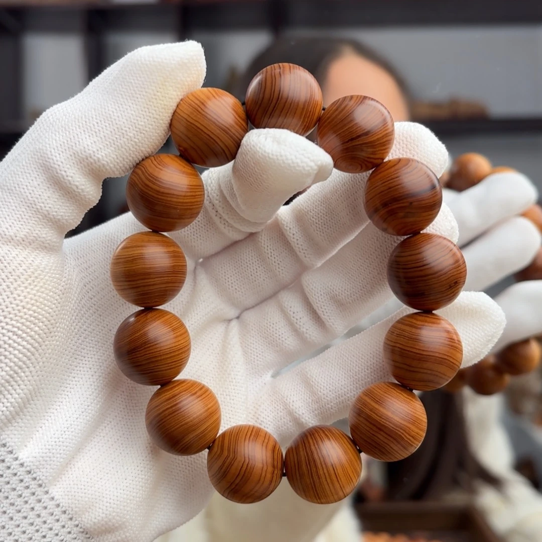 柏木（崖柏）手串/手链 红黑油虎皮纹1.8泥膏香料薄荷甜32.2福利