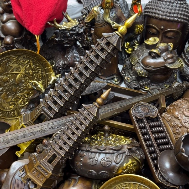 顺顺利利，铜器摆件