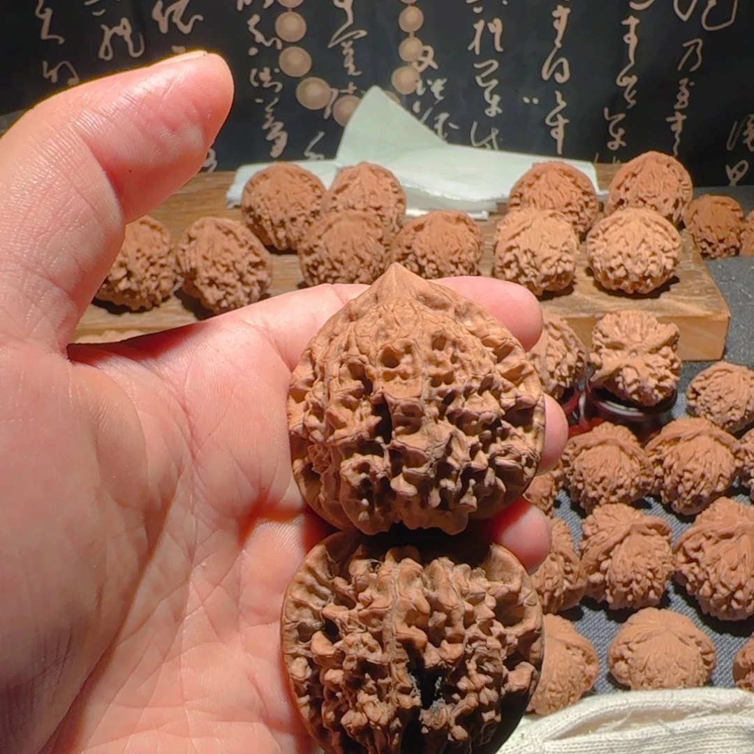 吊坠文玩核桃46➕山地王勇官帽