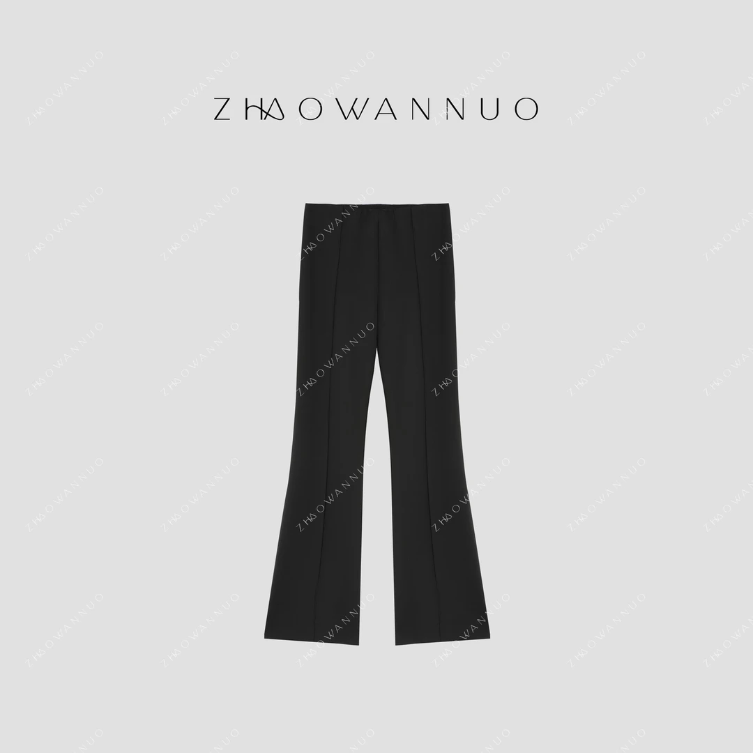 ZHAO WANNUO 丨 T*e R*w女潜水服面料喇叭裤休闲裤NC0838