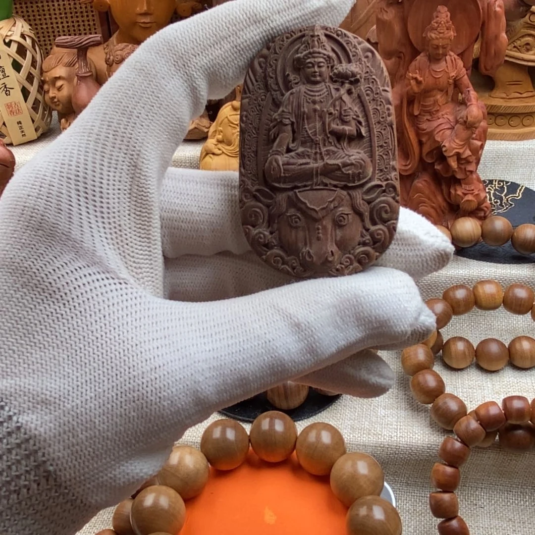 檀香木手串/手链迈索尔，老山檀香，奶香，牛守护神