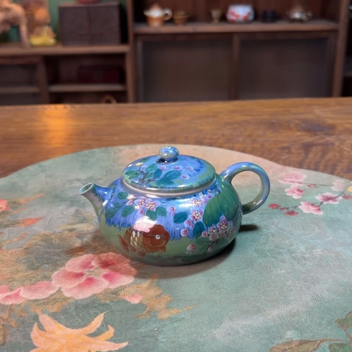 柴烧纯手工手绘陶瓷