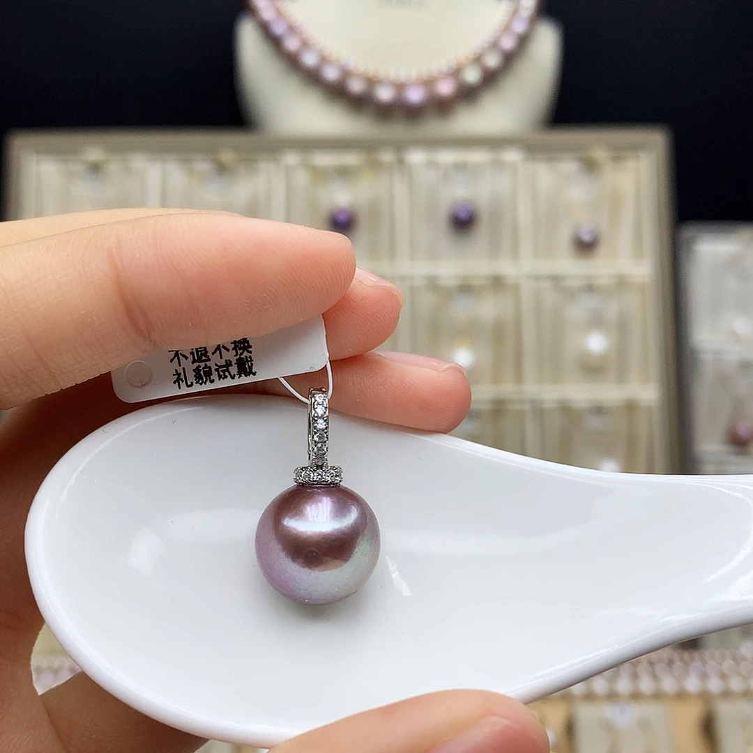 颈饰合金淡水珍珠