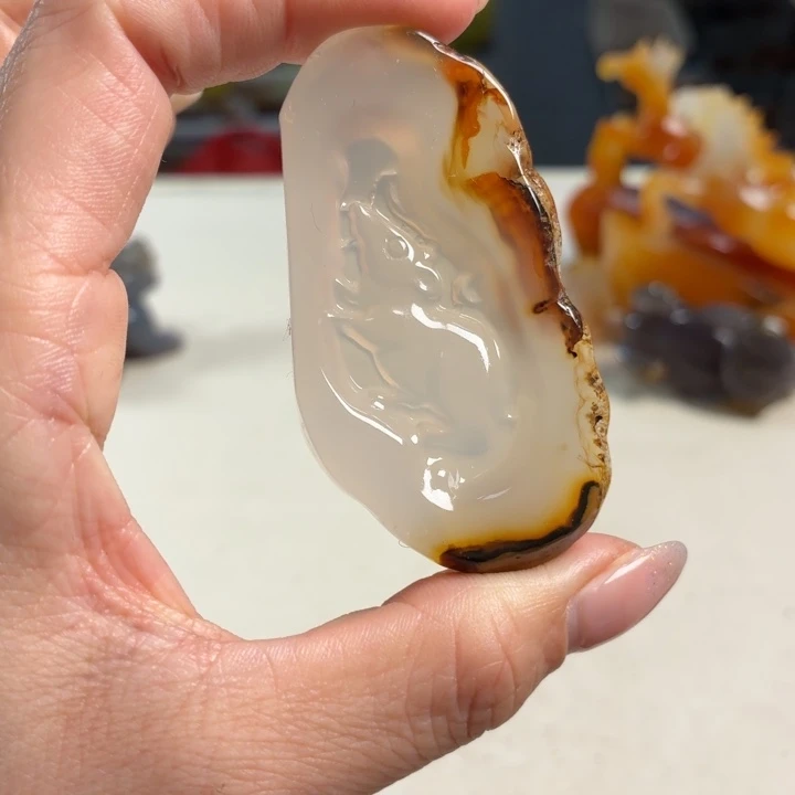 玛瑙/玉髓未镶嵌吊坠(不含链)