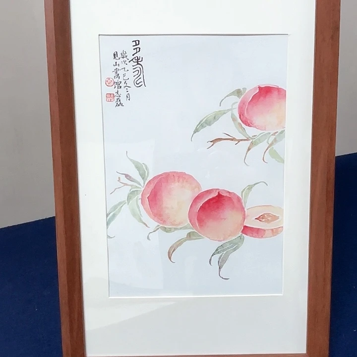 国画秦志磊国画50/30画框