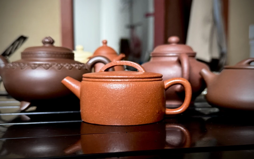 原矿红降坡汉瓦150cc黄金容量孤品给粉丝处理正宗紫砂壶