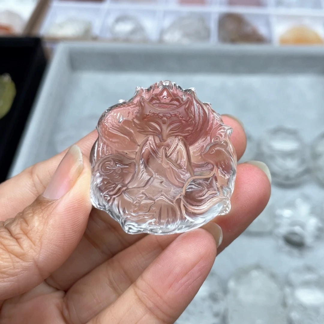 水晶吊坠(不含链)未镶嵌斑***觉