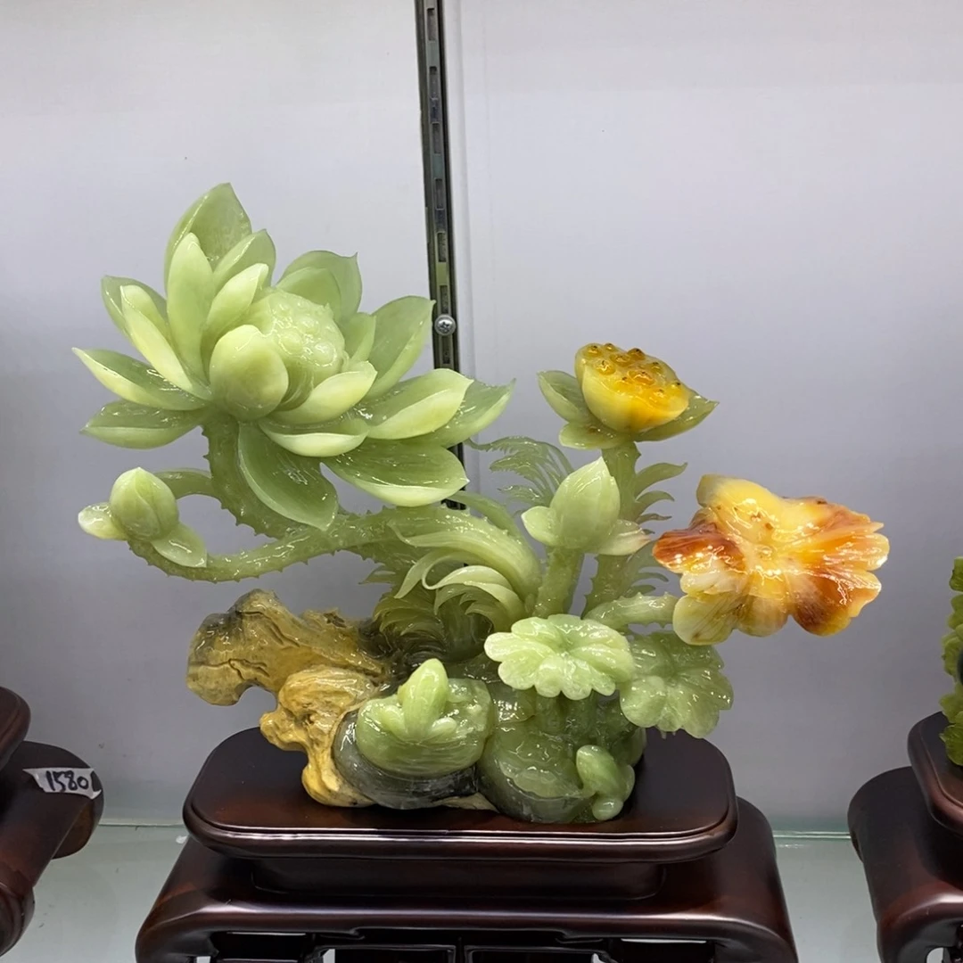 【闪购商品】玉家居摆件手工雕刻