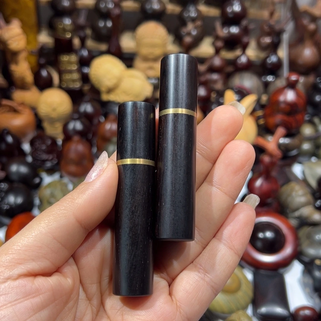 香榧木紫光檀紫光檀牙签桶