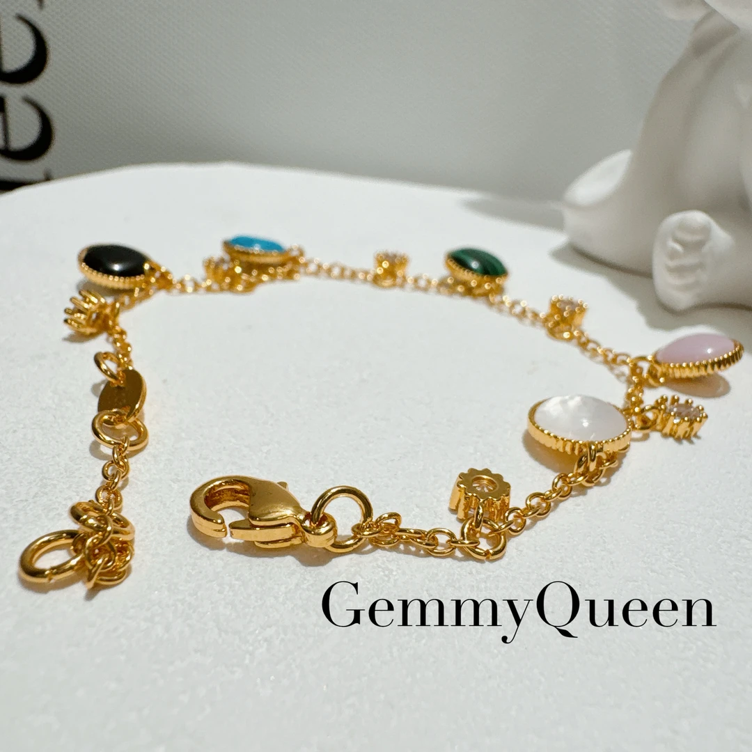 铜合金合成锆石手链 GemmyQueen 高定手链GQ01026