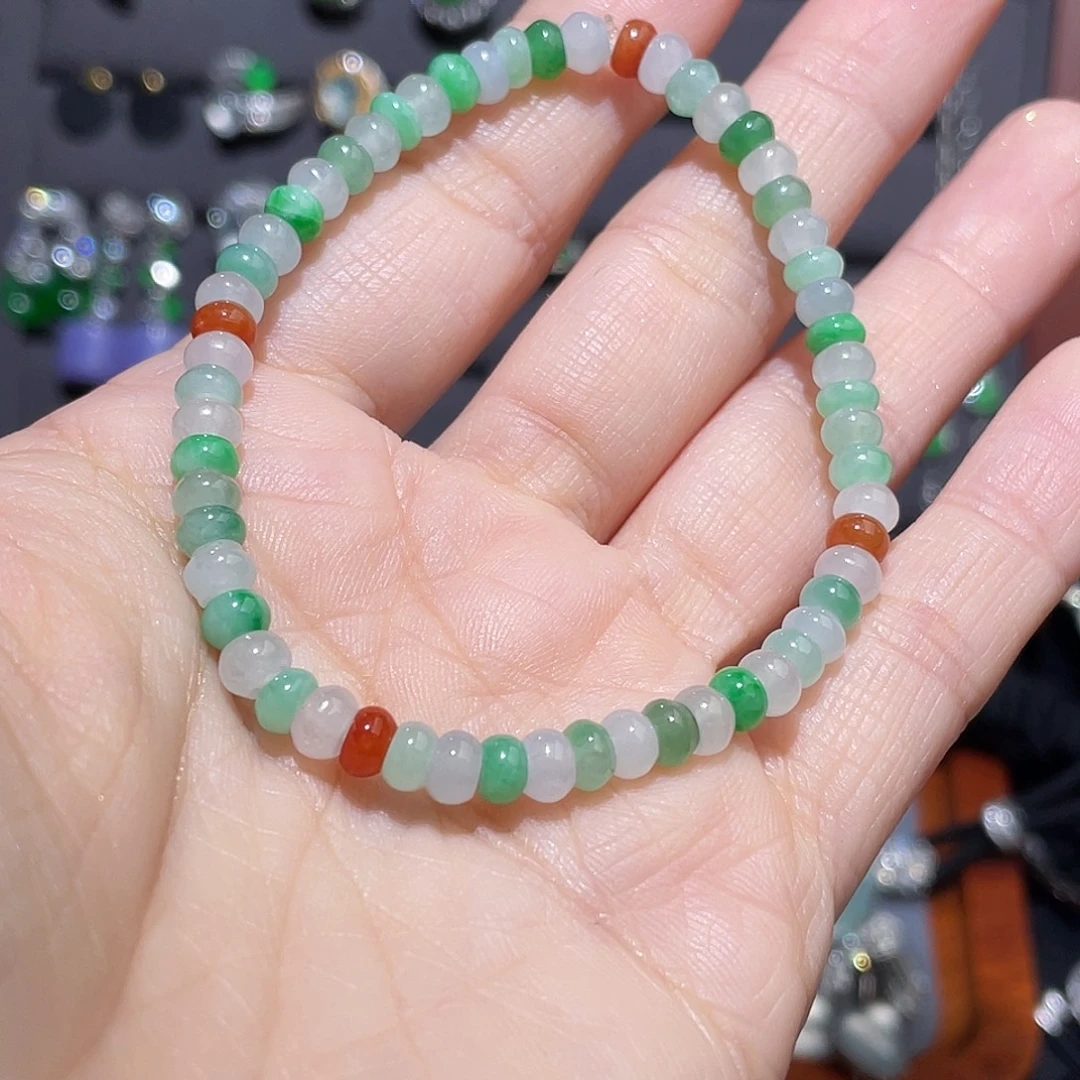 翡翠未镶嵌颈饰翡翠手链