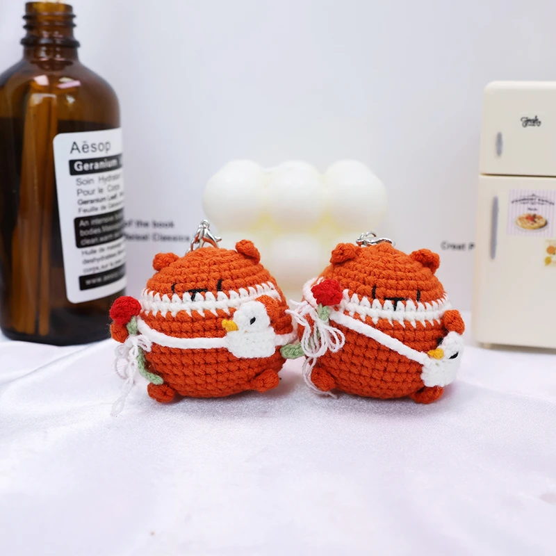 胖嘟嘟小狐狸挂件 手工钩织手工DIY百搭时尚创意玩偶钩织