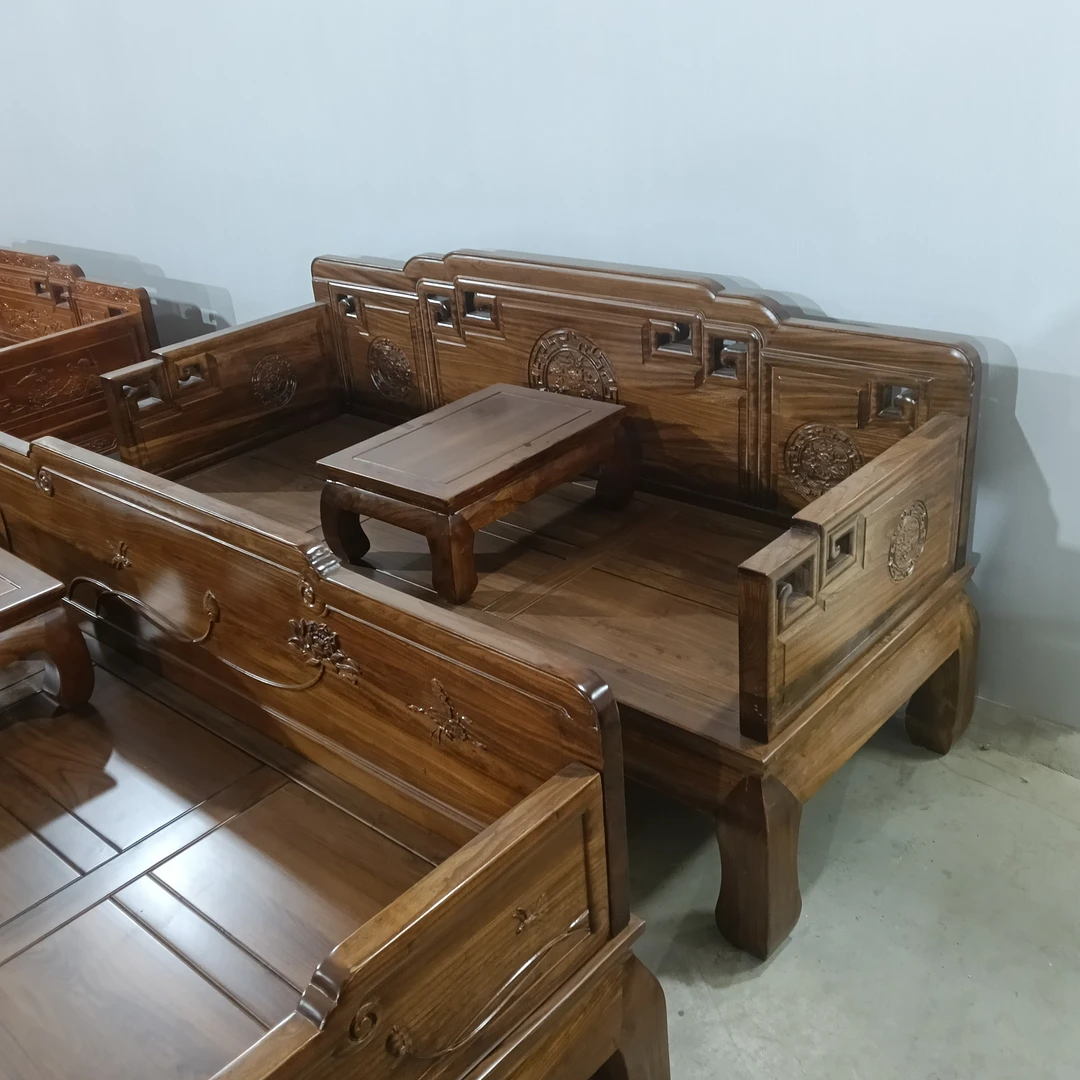 罗汉床国色天香加高加大2米×80，榫卯结构，客厅，办公室百搭，包邮