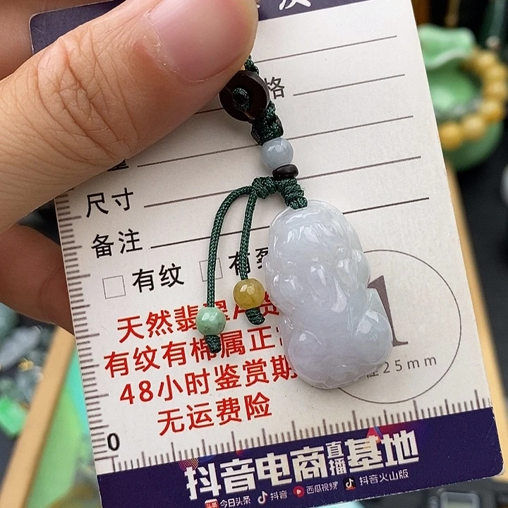 翡翠未镶嵌颈饰貔貅