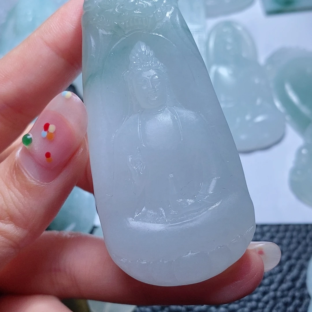 定制翡翠未镶嵌毛货付款后联系客服确认抛光