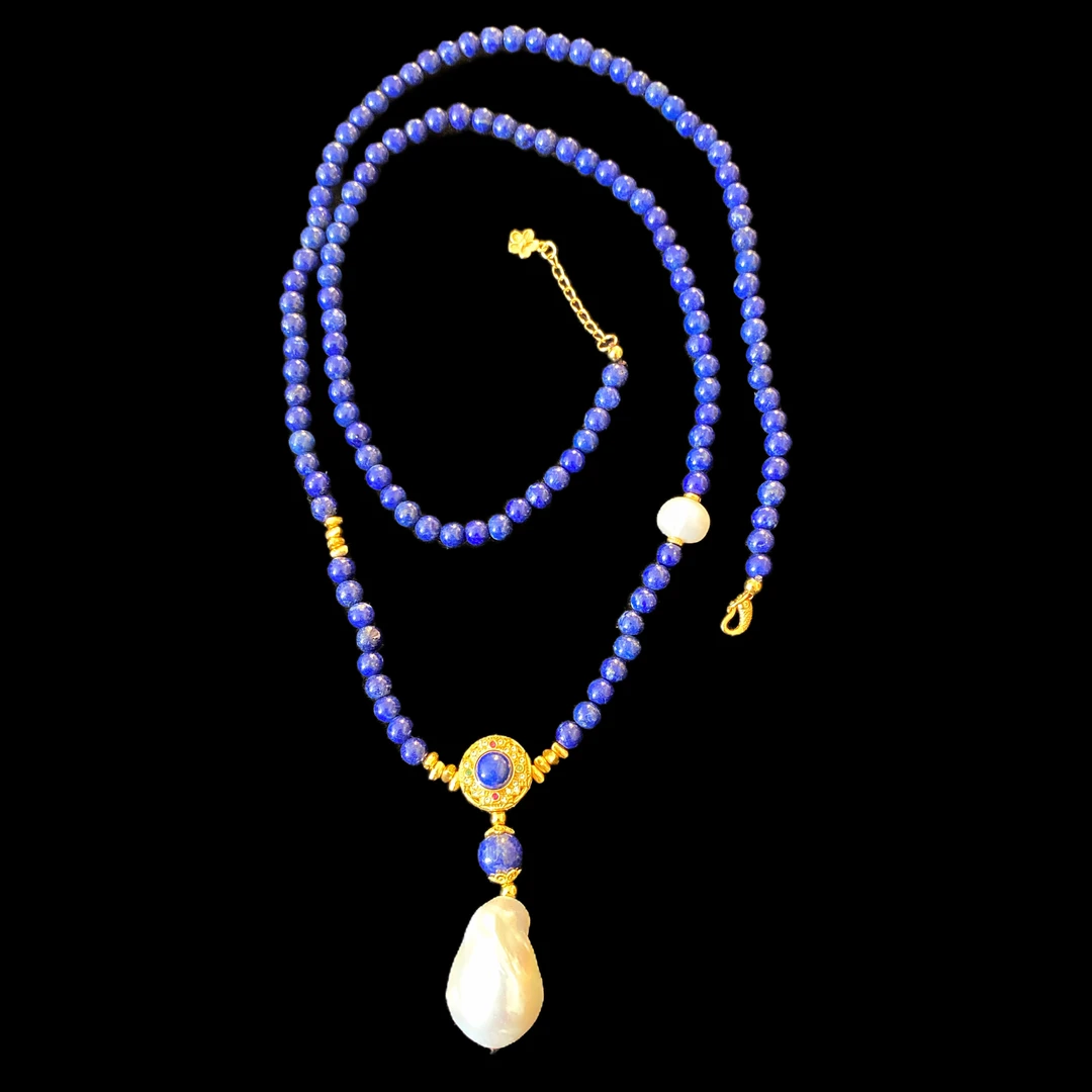 V9711青金石项链孤品