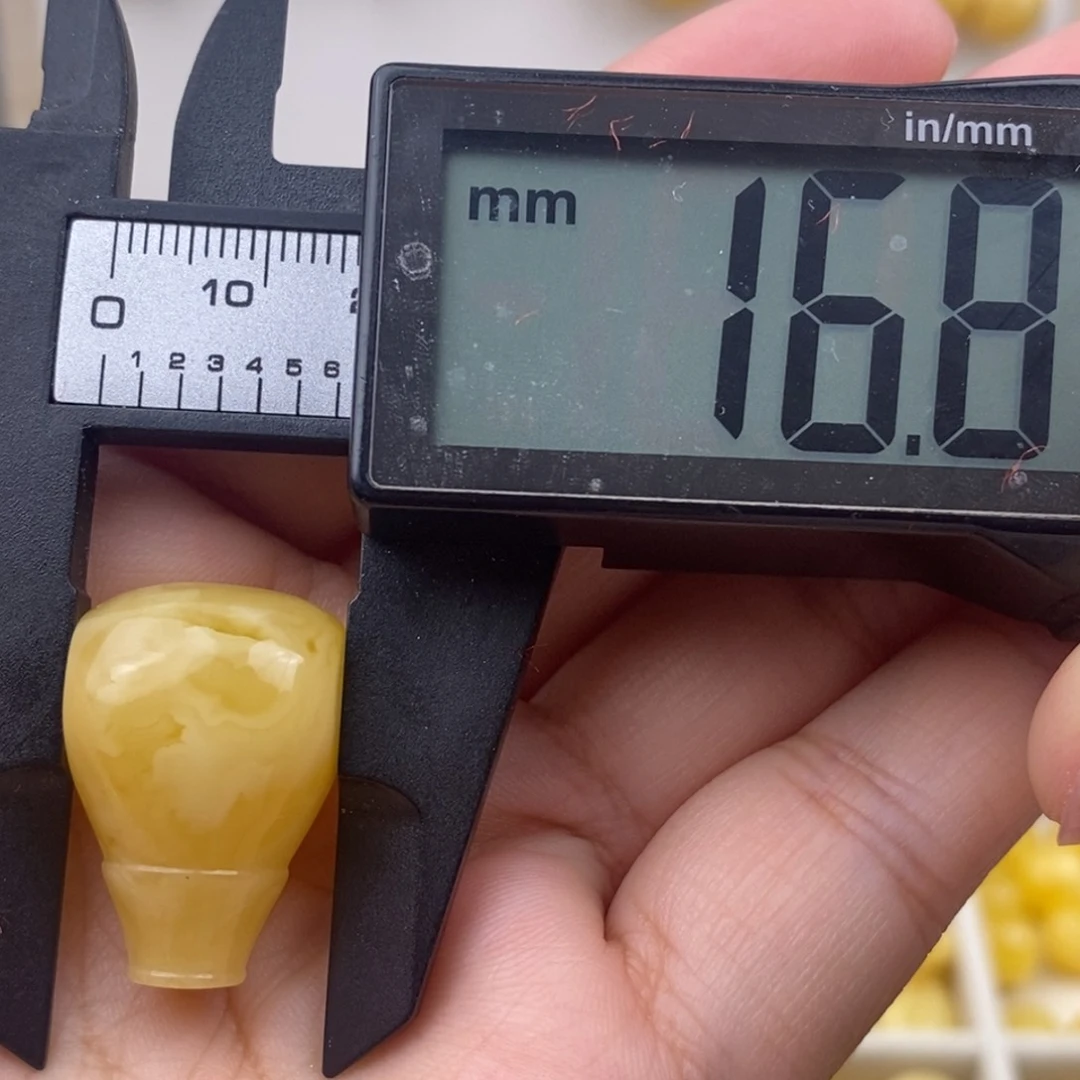 未镶嵌琥珀裸石蜜蜡三通