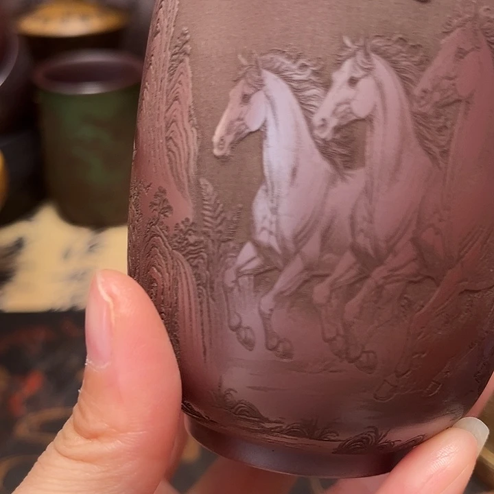 紫砂茶杯宜兴紫砂茶具正品