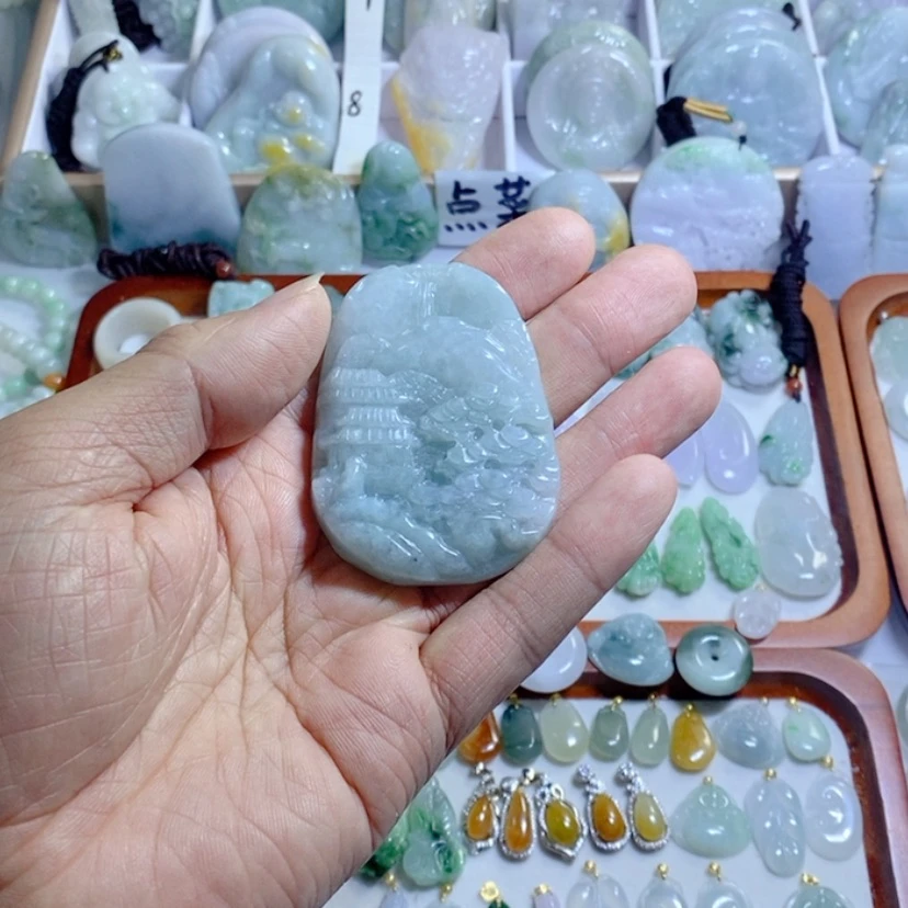 【闪购商品】翡翠颈饰未镶嵌挂件