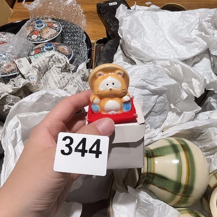 瓷片呀工艺品摆件瓷器摆件正能量