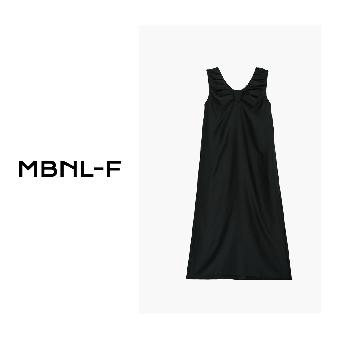 MBNL-F设计款时尚气质休闲黑色连衣裙XM-236047