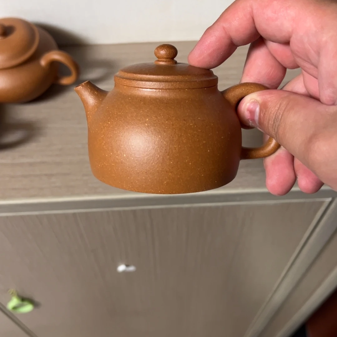 茶壶紫砂我**意150cc金降坡筑寂