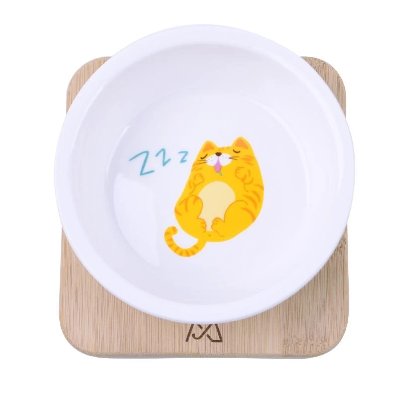 陶瓷碗外贸尾单替换中小型可爱吃饭饮水碗两用（清仓）