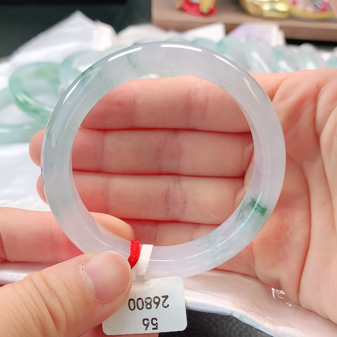 翡翠未镶嵌手镯缅甸A货翡翠手镯