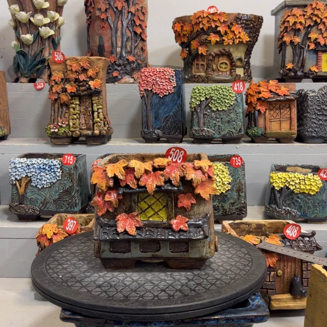 微瑕508 号陶然花器手工花盆