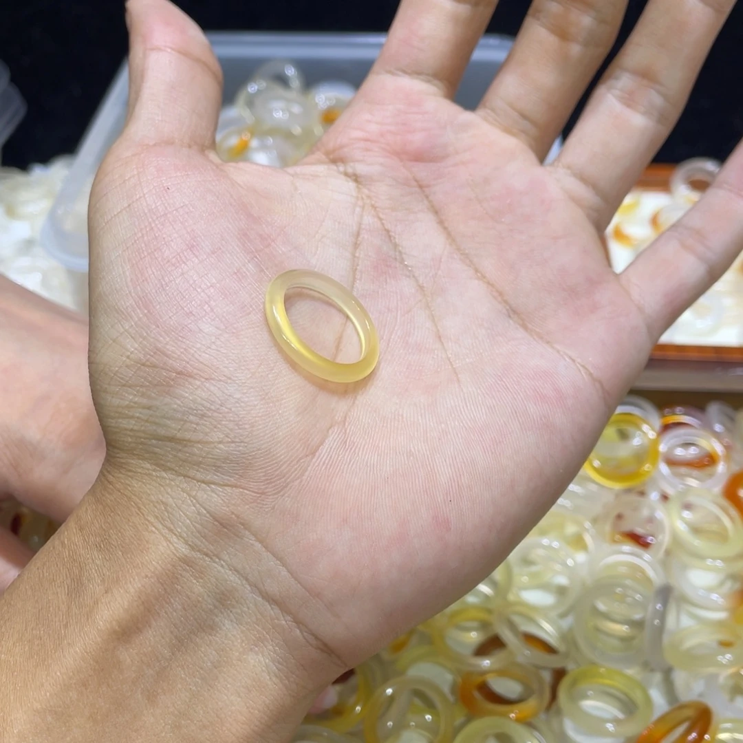 玛瑙/玉髓未镶嵌戒指72号港16